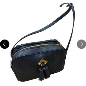 Luis vutton AUTHENTIC black saitonge bag with original duster bag and box!!